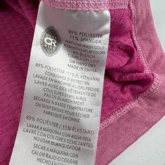 Club Ride Womens Size M Trixie In-Motion Pocketed Cycling Tank Top Pink - Picture 6 of 8